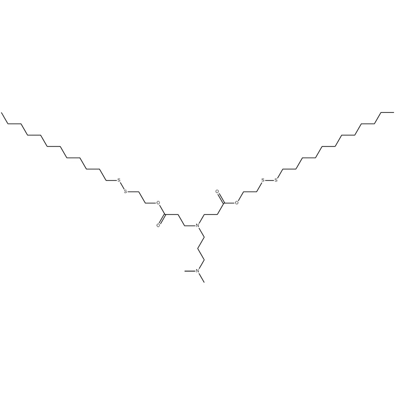 β-alaniini, N-[3-(dimetyyliamino)propyyli]-N-[3-[2-(dodekyyliditio)etoksi]-3-oksopropyyli]-, 2-(dodekyyliditio)etyyliesteri