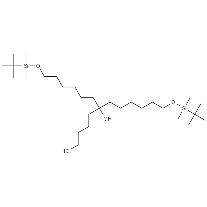 1-(pentan-5-oli)-2-hydroksyyli-3,4-bis(TBDMS-heksaani)