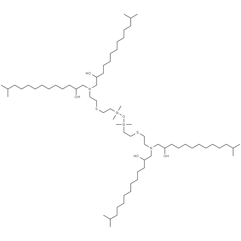 14,28-bis(2-hydroksi-12-metyylitridekyyli)-2,20,20,22,22,40-heksametyyli-21-oksa-17,25-ditia-14,28-diatsa-20,22-disilaheenitetrakontaani-12,30-dioli