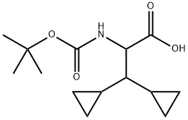 2-((tert-butoksikarbonyyli)amino)-3,3-disyklopropyylipropaanihappo