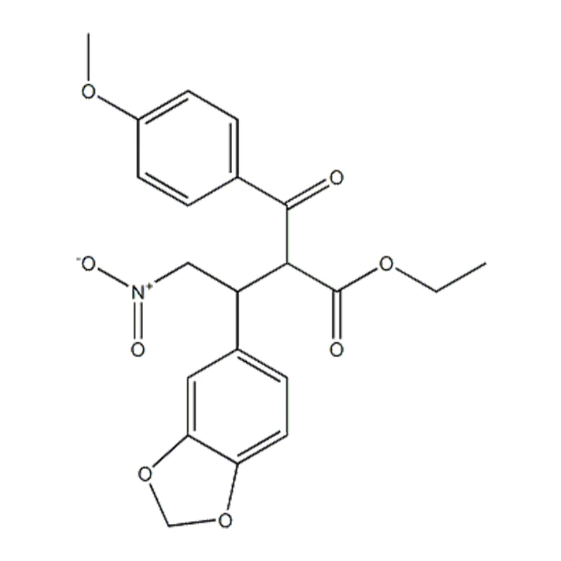 Etyyli-2-(4-metoksibentsoyyli)-3-(3,4-metyleenidioksifenyyli)-4-nitrobutanoaatti