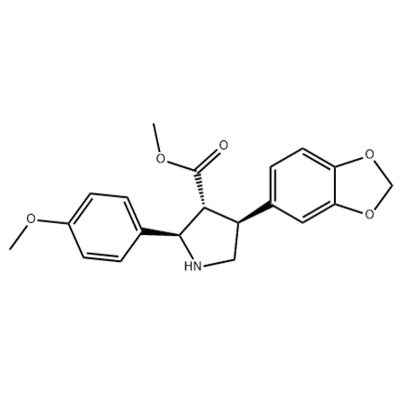Metyyli-4-(bentso[d][1,3]dioksol-5-yyli)-2-(4-metoksifenyyli)pyrrolidiini-3-karboksylaatti